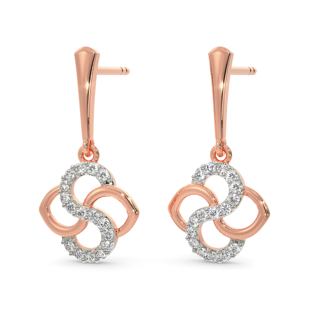 Sass Toned Diamond Earrings