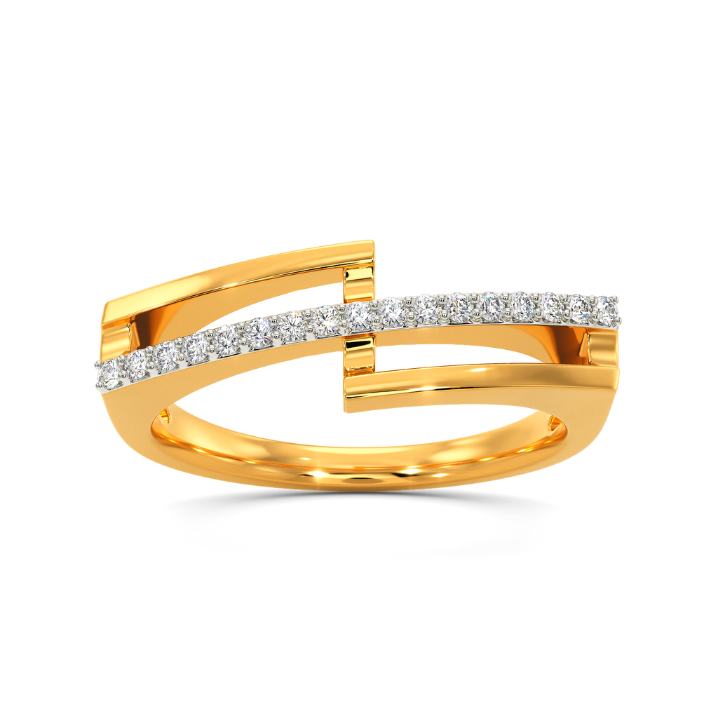 Twisted Tale Diamond Rings