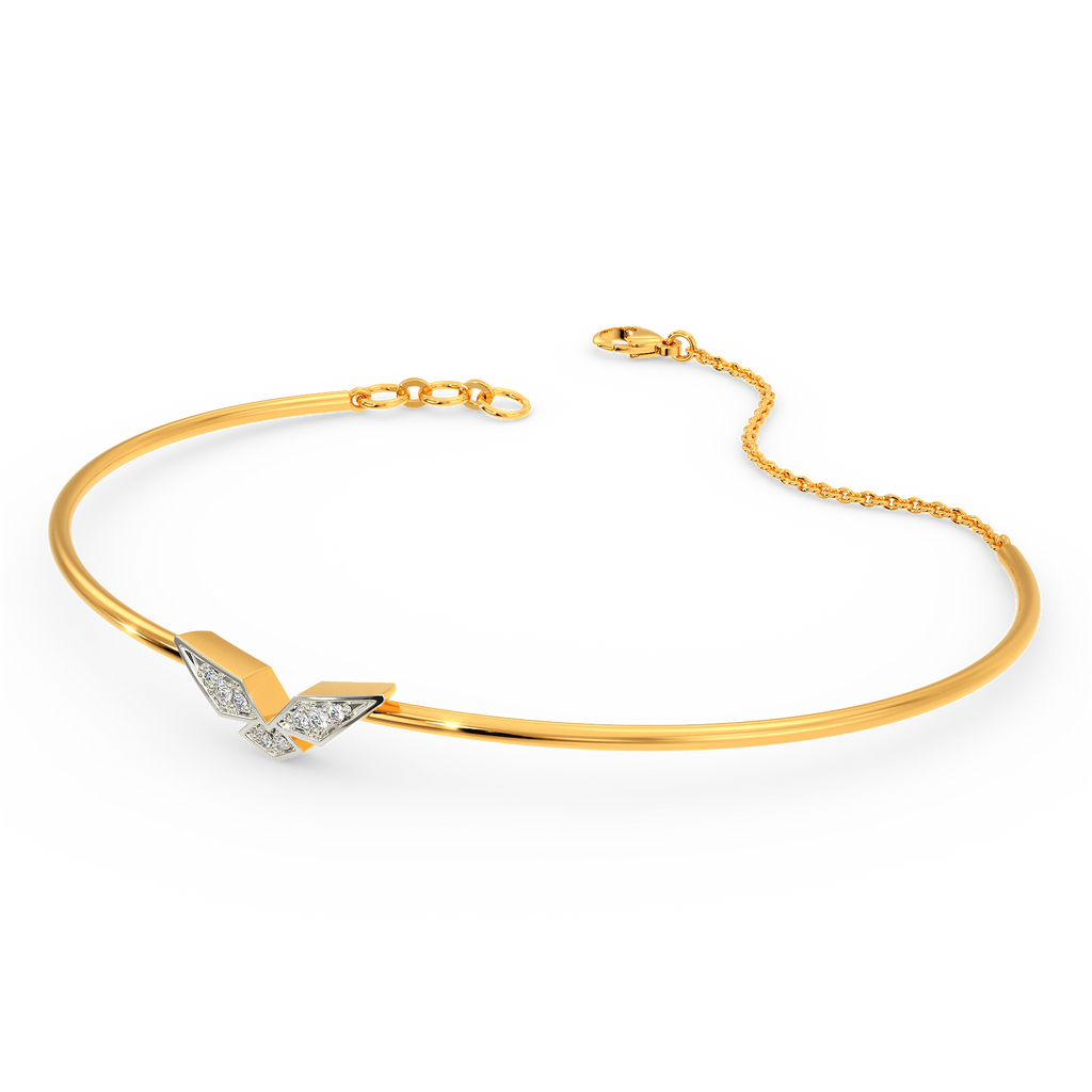 Sleek Serenity Diamond Bangles