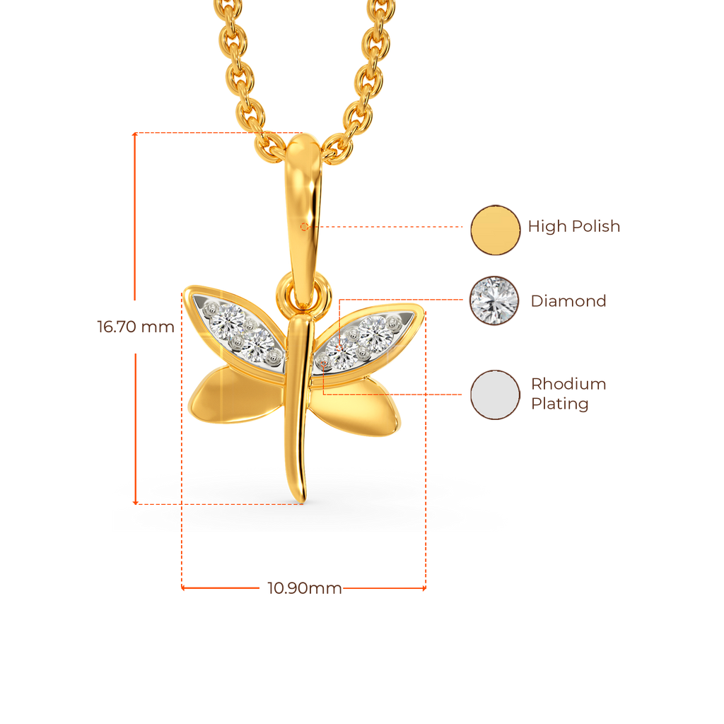 Fluttering Beauty Diamond Pendants