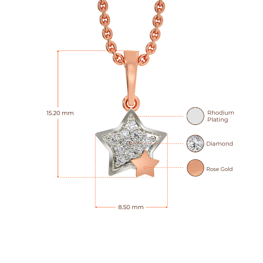 Starry Night Charm Diamond Pendants