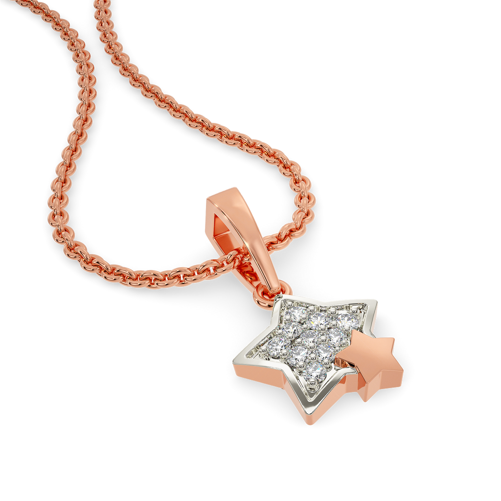 Starry Night Charm Diamond Pendants