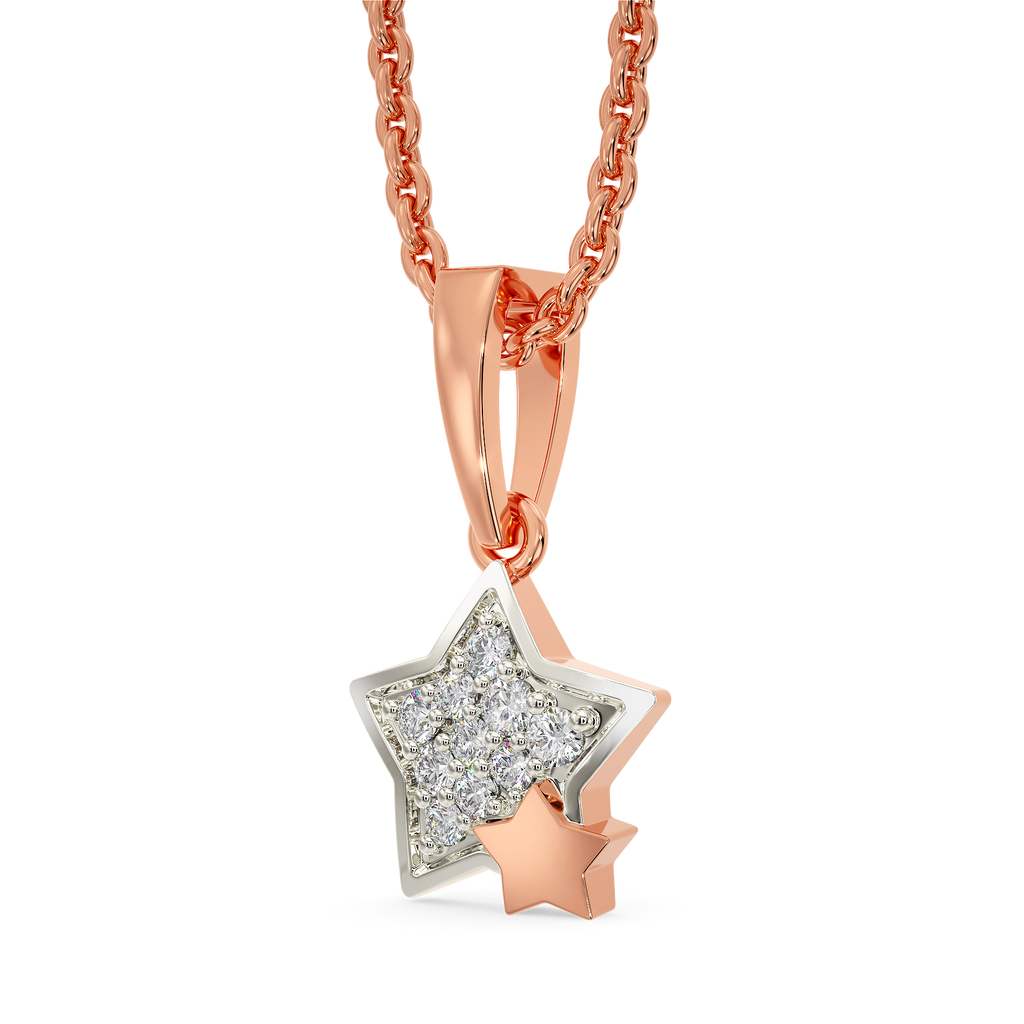 Starry Night Charm Diamond Pendants