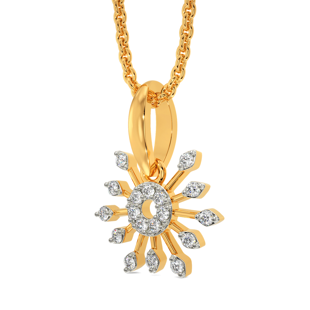 Graceful Moonlit Diamond Pendants
