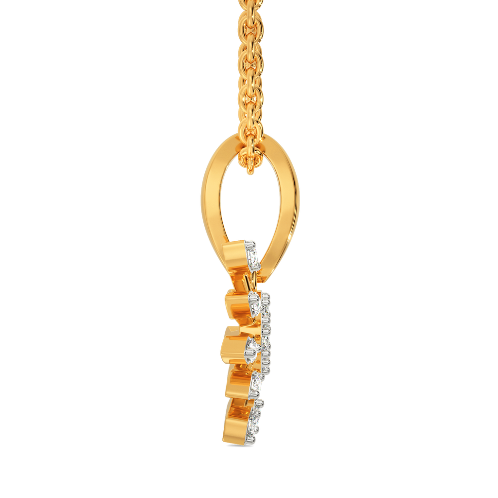 Graceful Moonlit Diamond Pendants