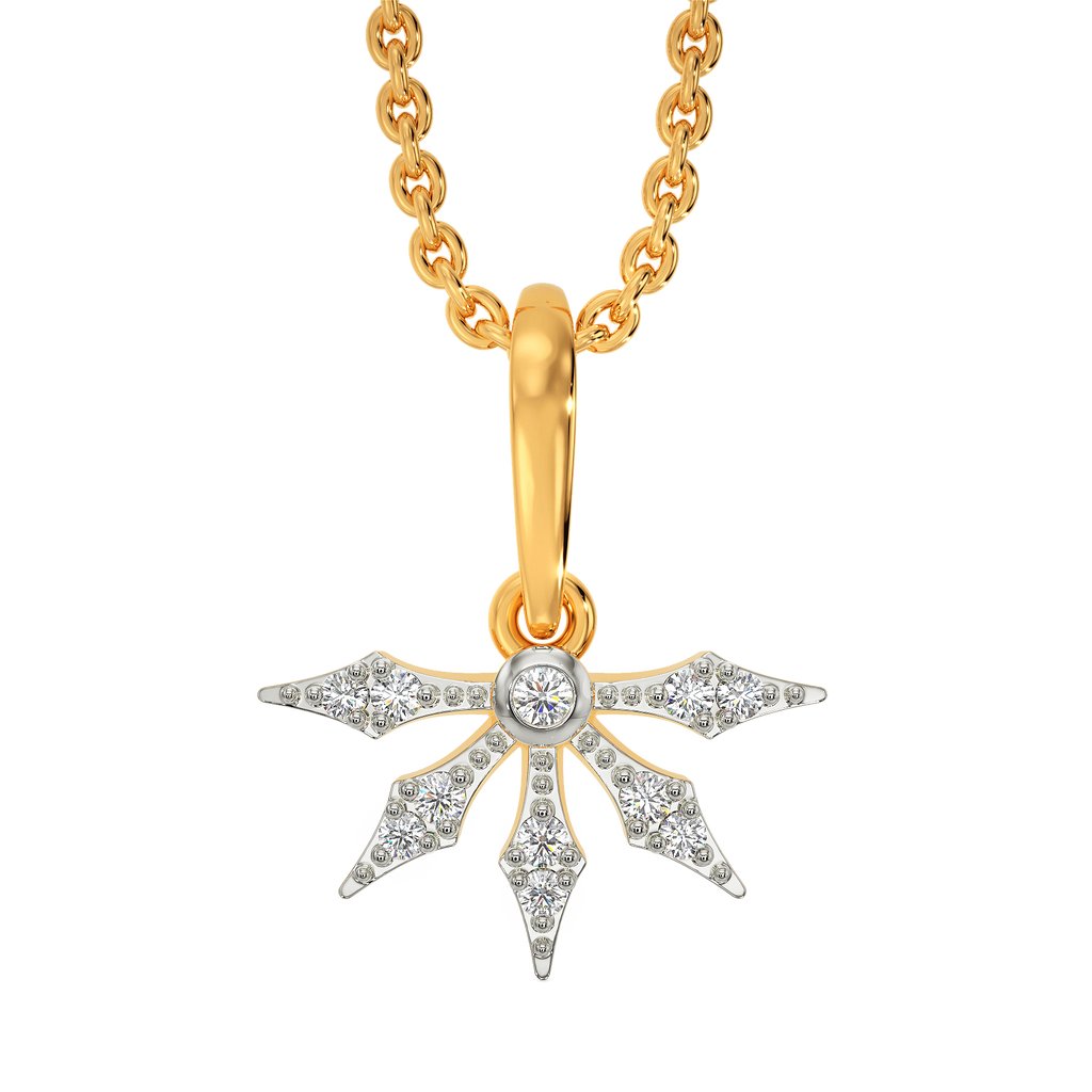 Floral Reflection Diamond Pendants