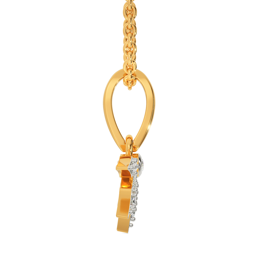 Floral Reflection Diamond Pendants