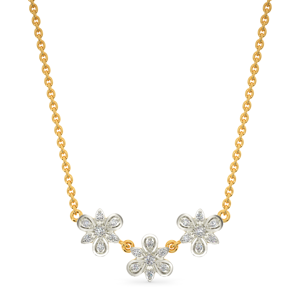 Whispering Petals Diamond Necklaces