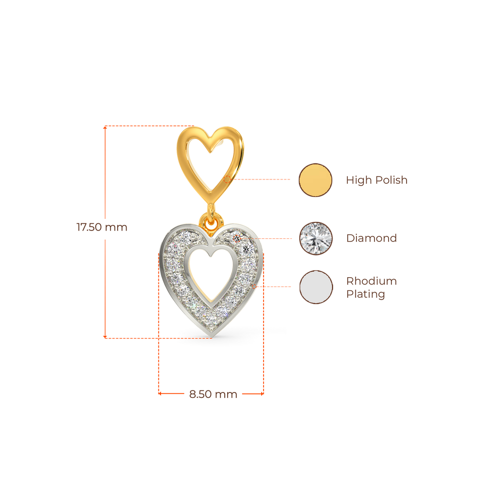 My Heart's Desire Diamond Earrings