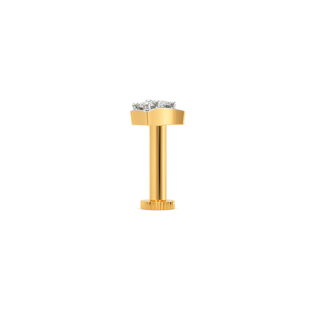 Town Curves Diamond Nose Pins