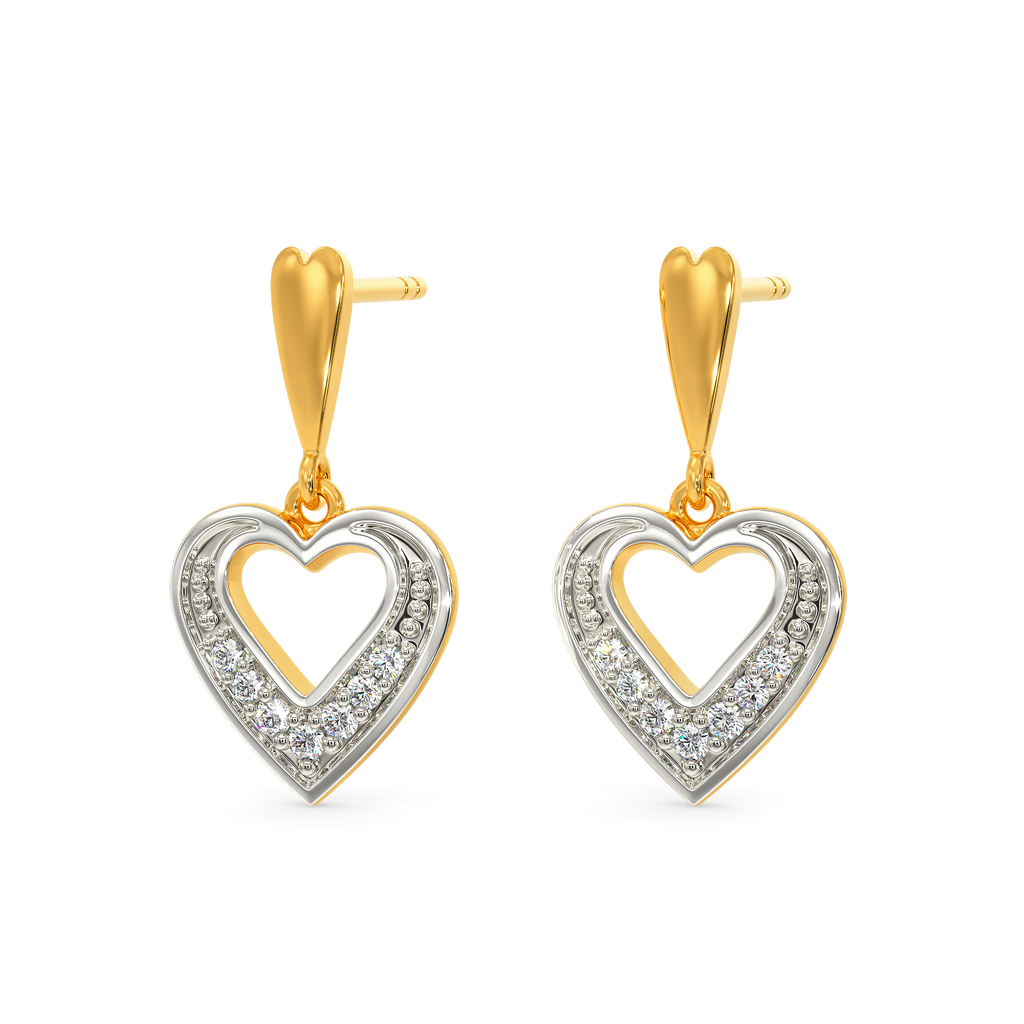 Groove In Love Diamond Earrings