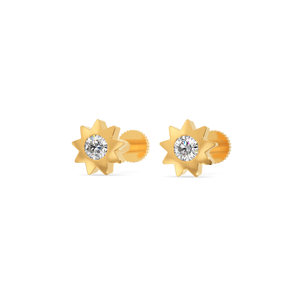 White Power Diamond Earrings