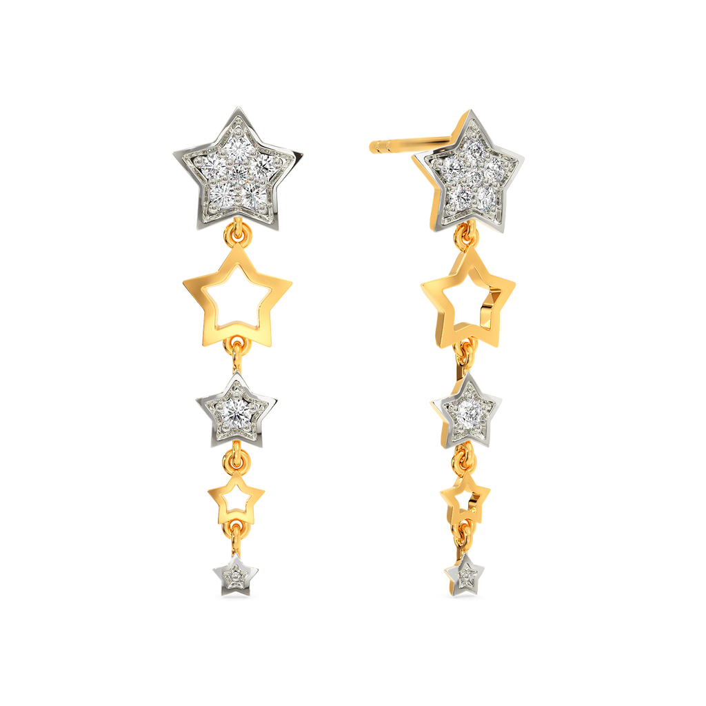Queen Star Diamond Earrings