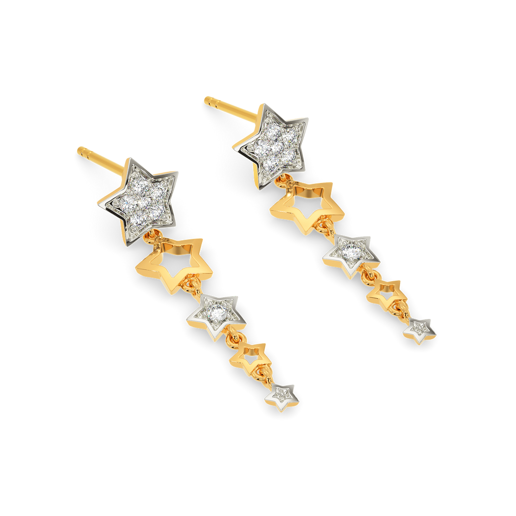 Queen Star Diamond Earrings