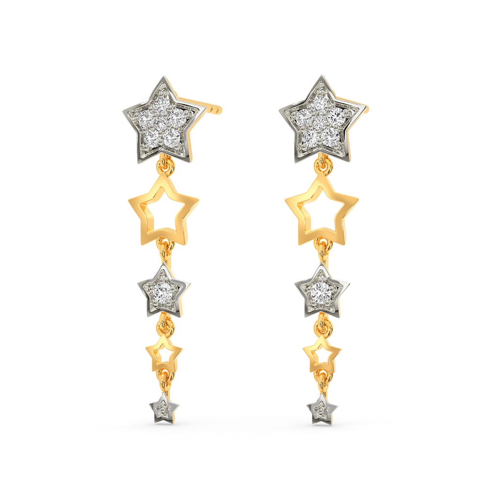 Queen Star Diamond Earrings
