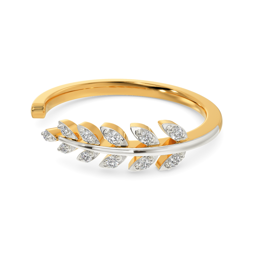 Fern Frond Diamond Rings