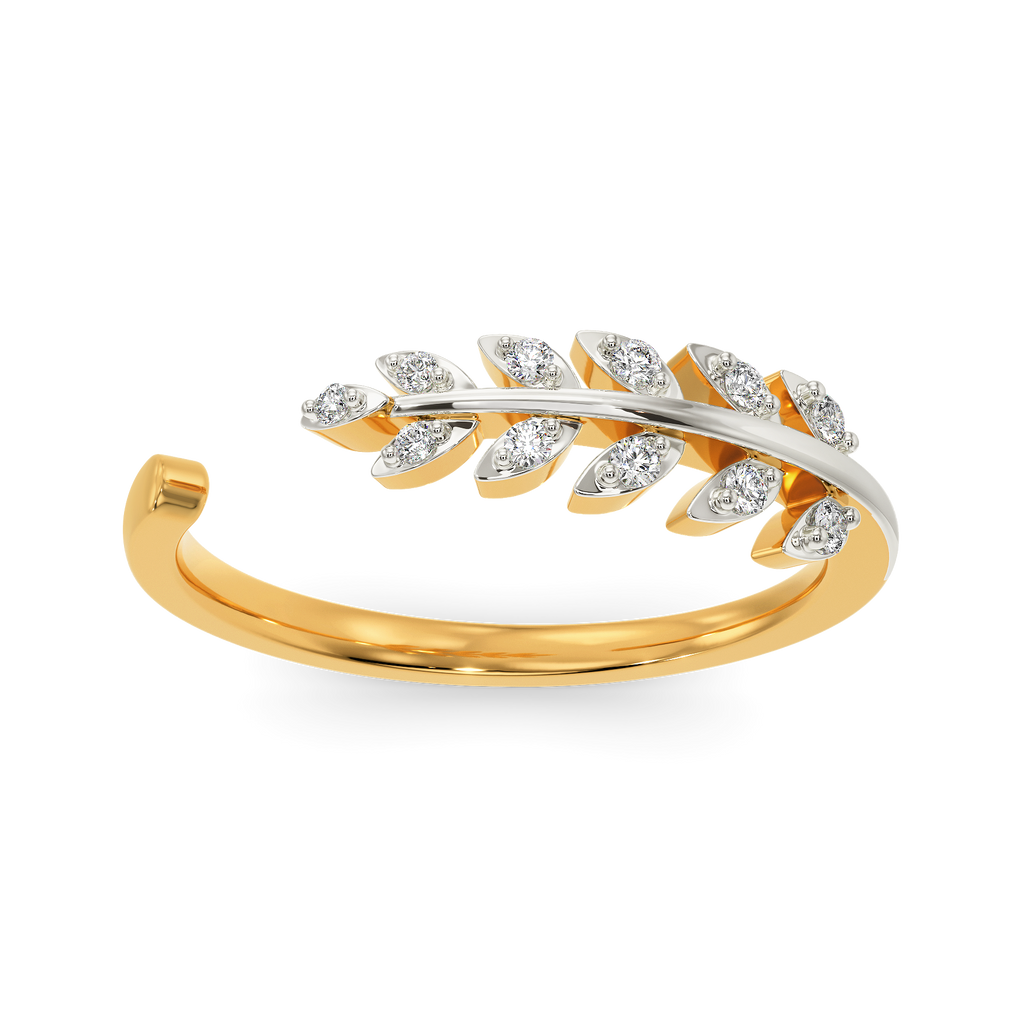 Fern Frond Diamond Rings