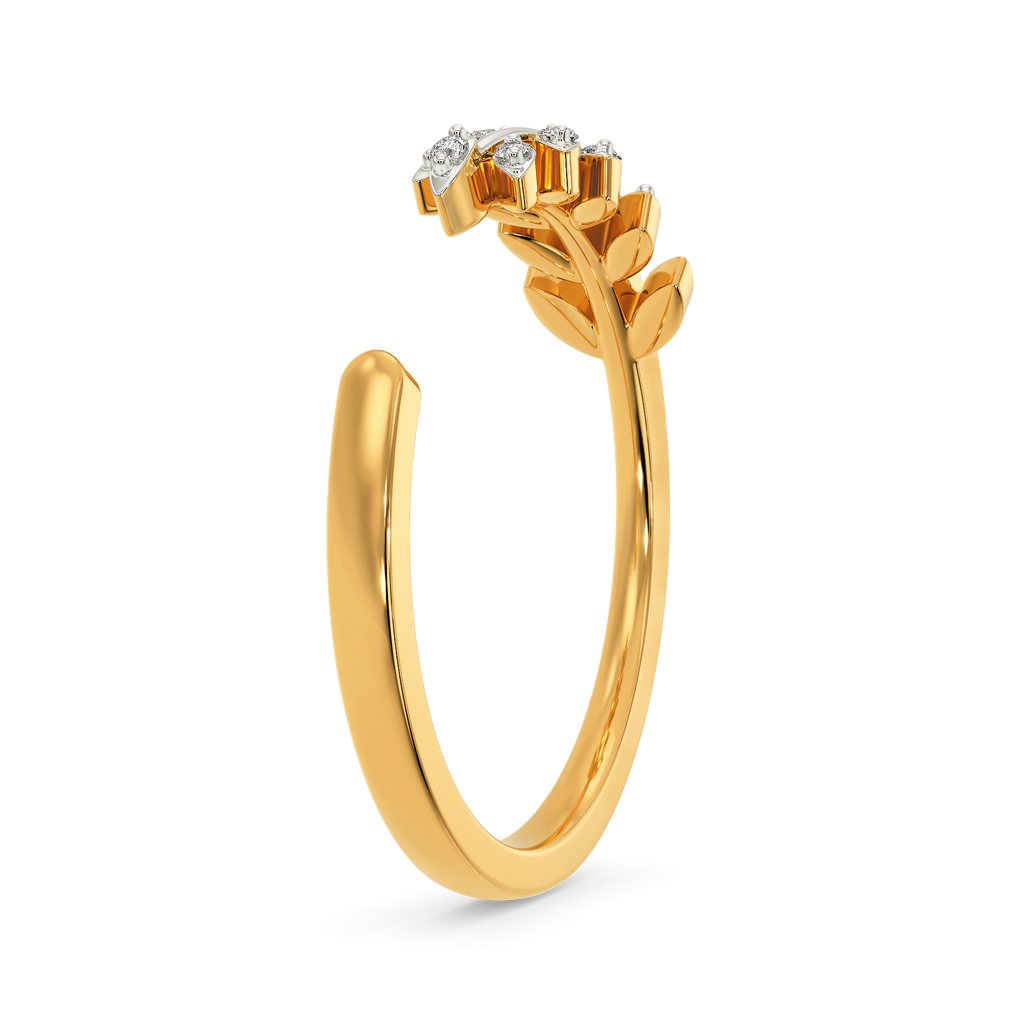 Fern Frond Diamond Rings