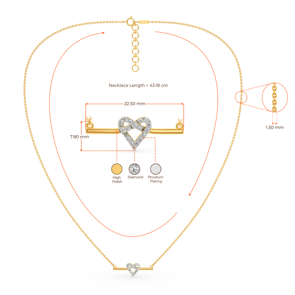 Your Heart Zone Diamond Necklaces