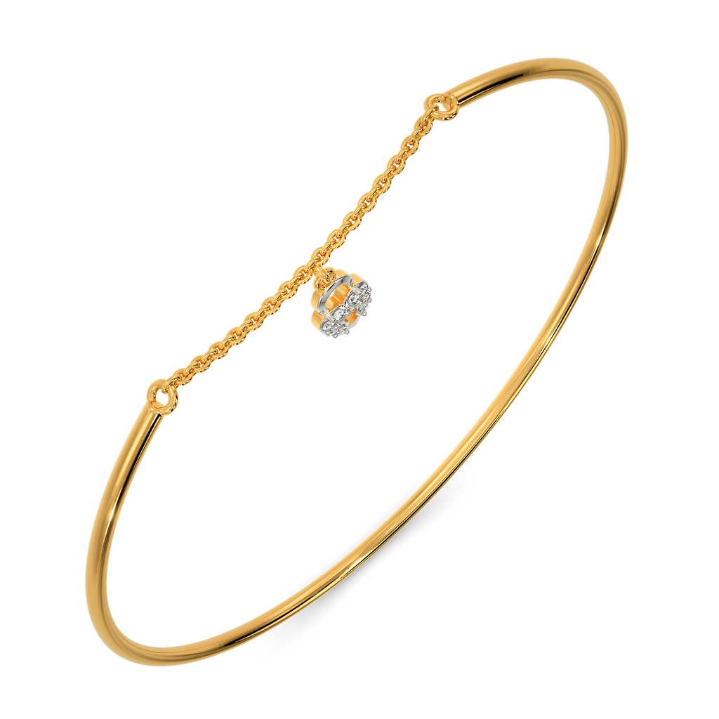 Drop Of A Charm Diamond Bangles