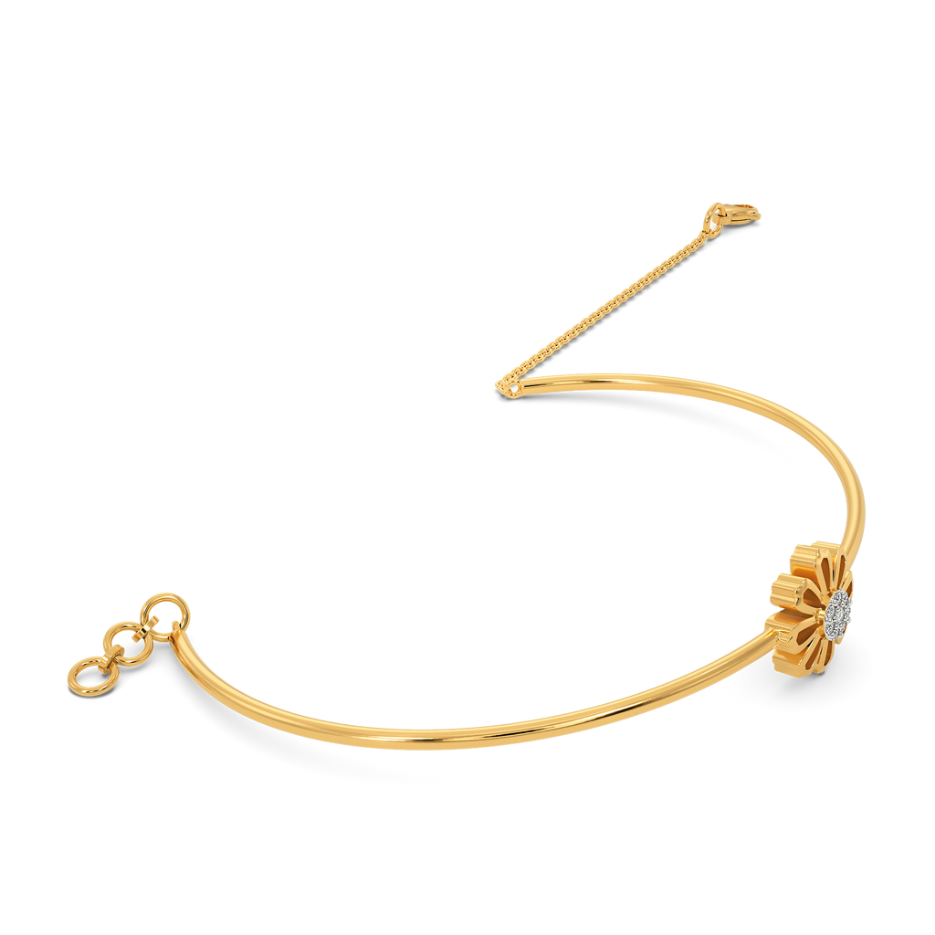 Sun-Kissed Flora Diamond Bangles