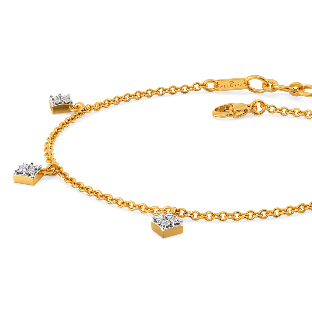 Squaringly Yours Diamond Bracelets