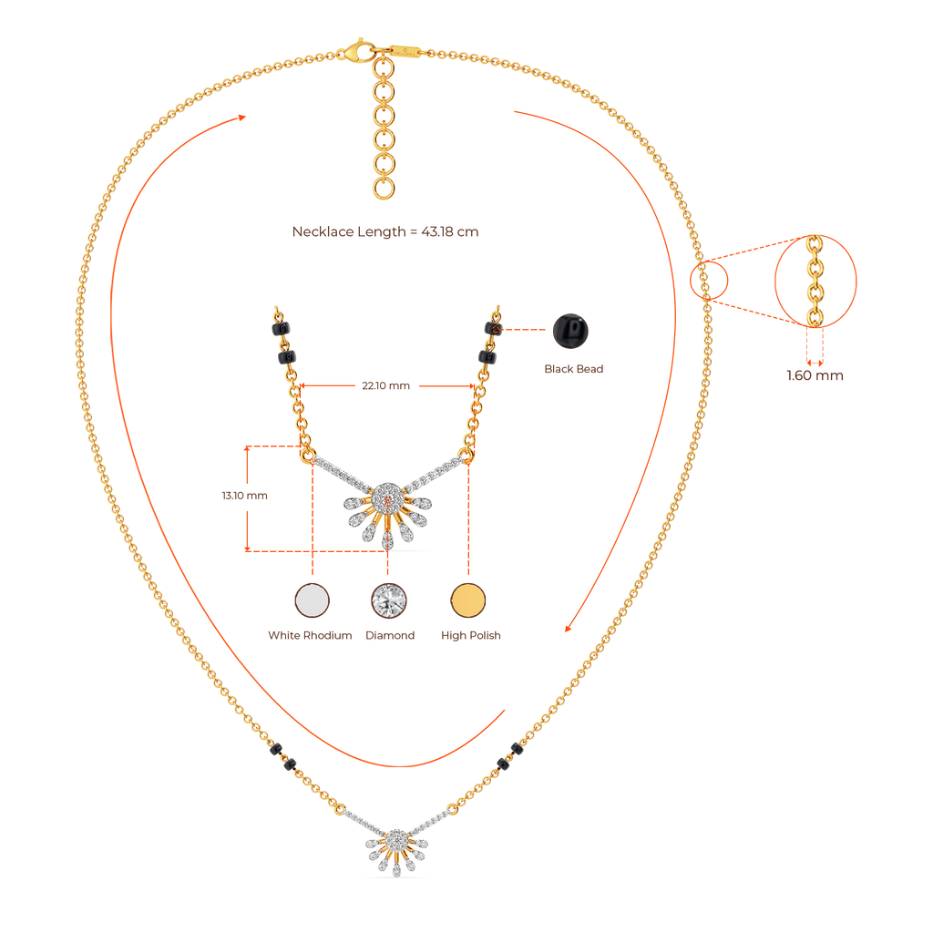 Golden Harmony Diamond Necklaces