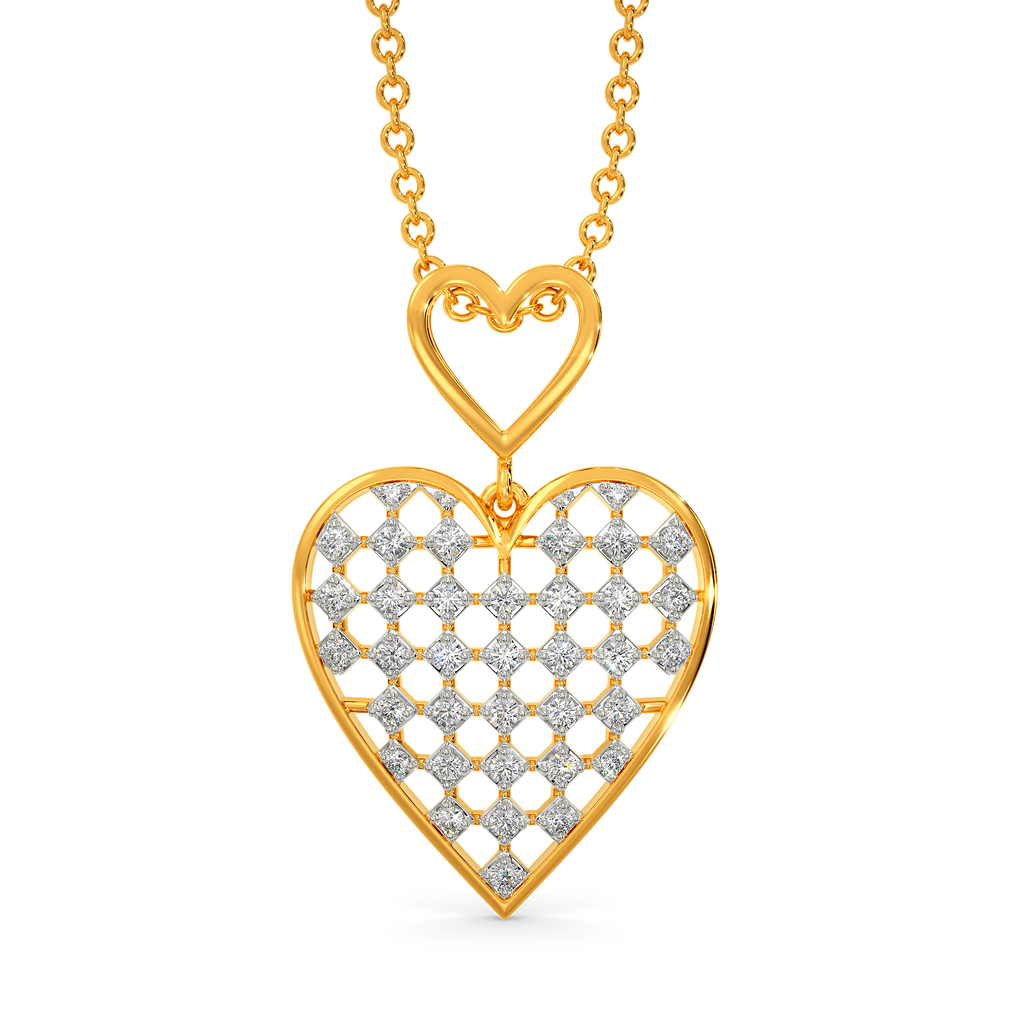 Laced in Love Diamond Pendants