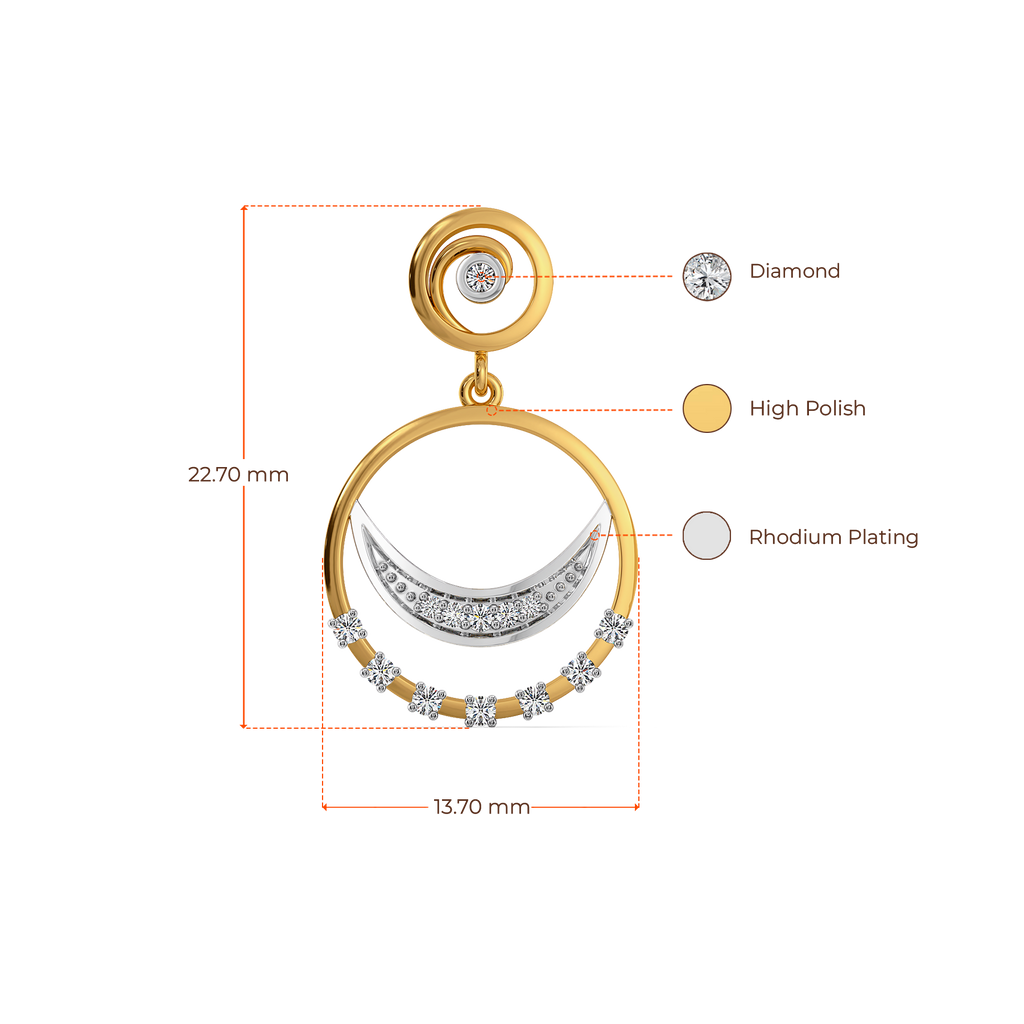 Saanjh Sparkle Diamond Earrings
