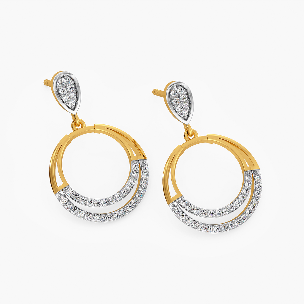 Desi Drape Diamond Earrings