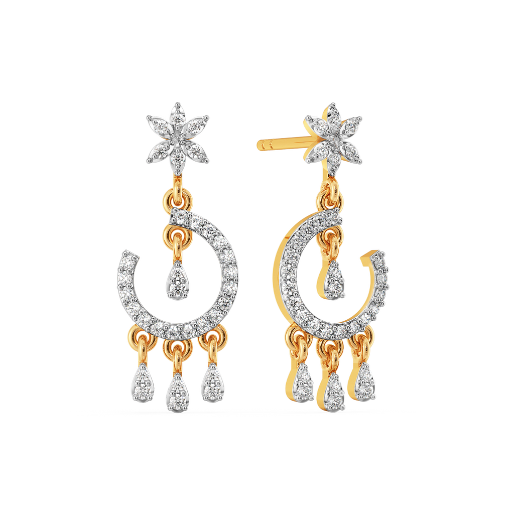 Tassel Taal Diamond Earrings