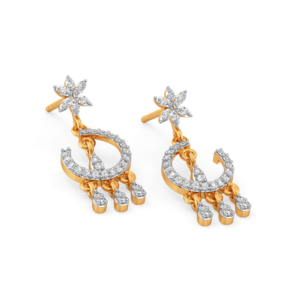 Tassel Taal Diamond Earrings