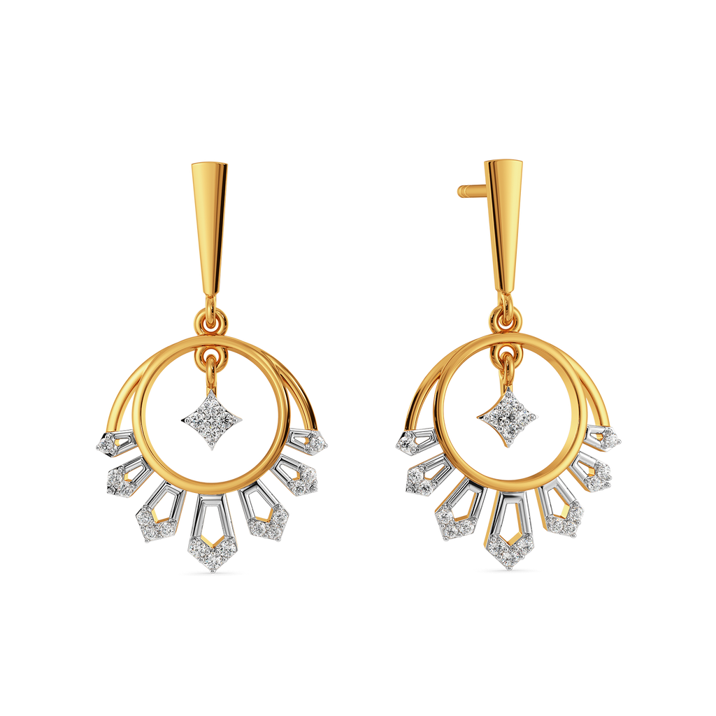 Meena Flare Diamond Earrings