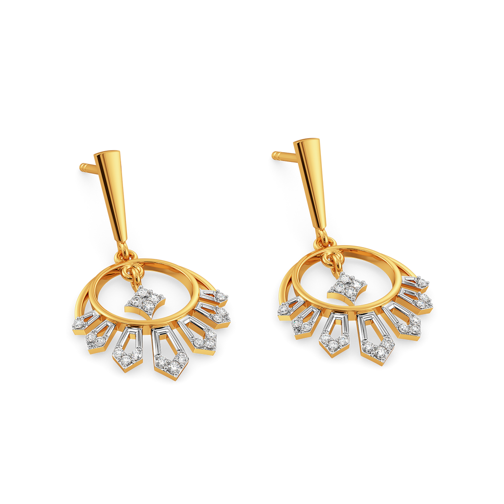 Meena Flare Diamond Earrings