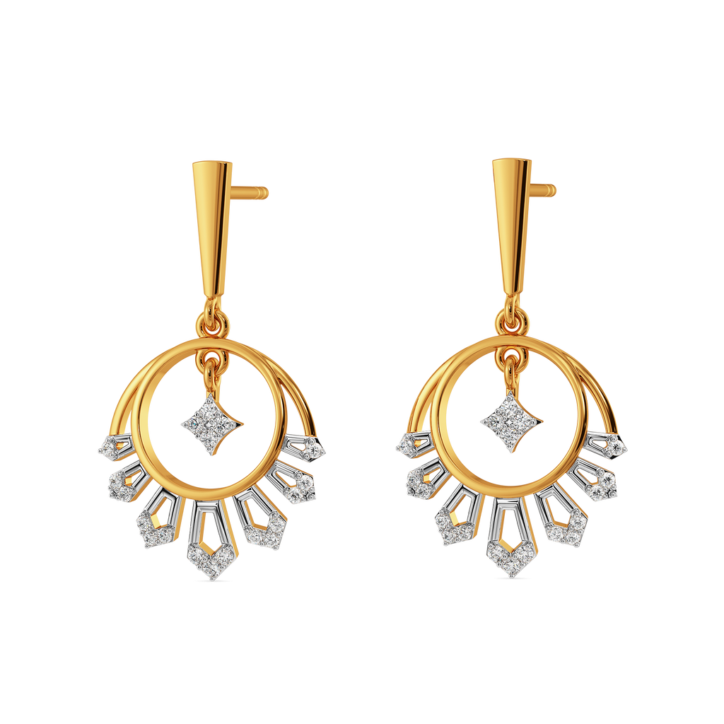 Meena Flare Diamond Earrings