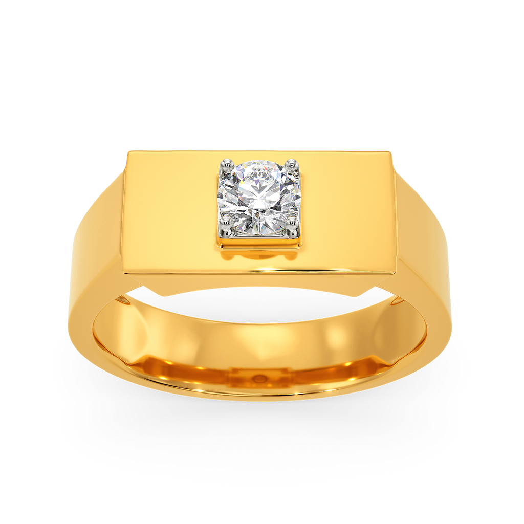 Chic Minimalism Diamond Rings For Men