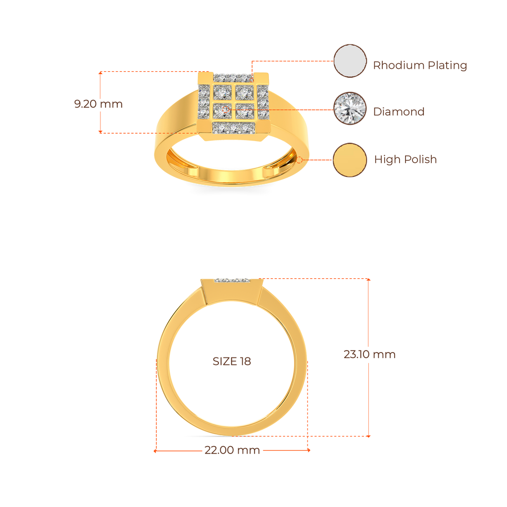 In A Pack Diamond Rings For Men