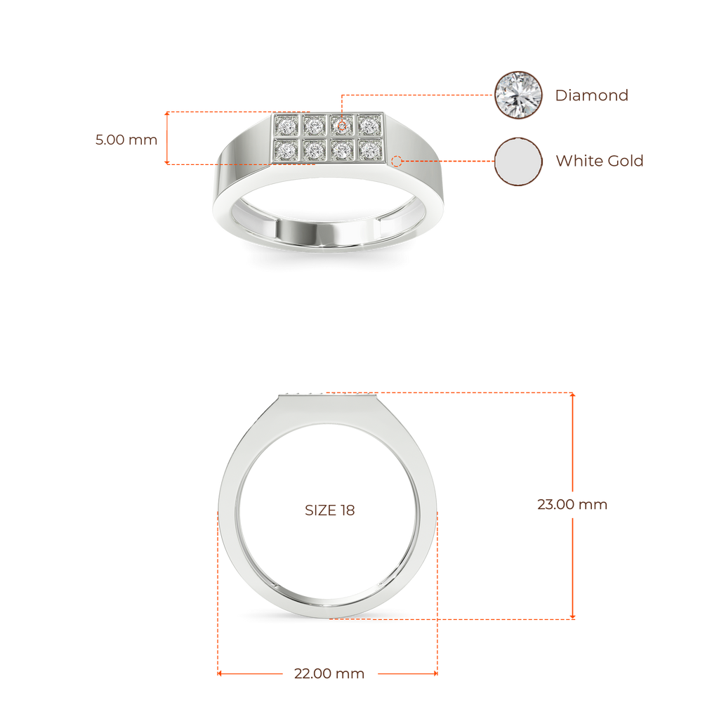 Bowie Diamond Rings For Men
