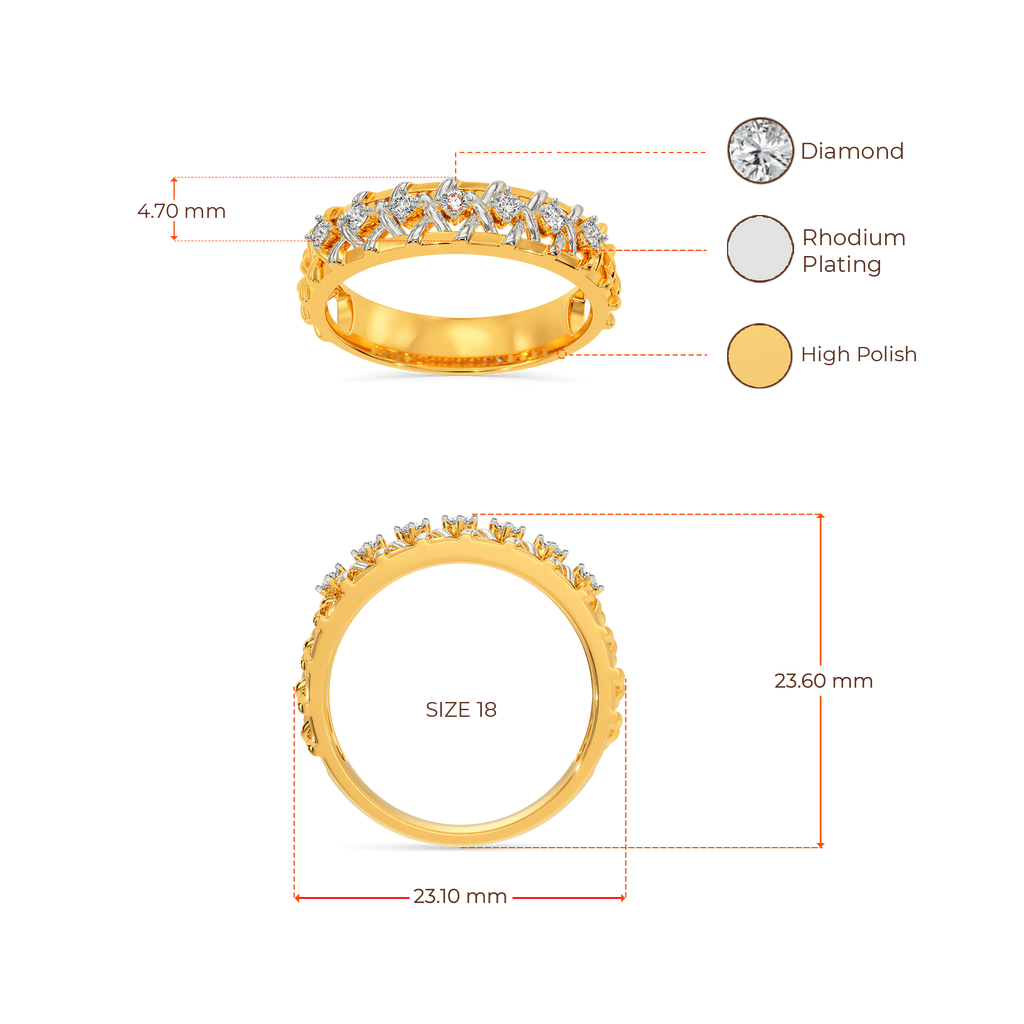 Entwined In Sparks Diamond Rings For Men