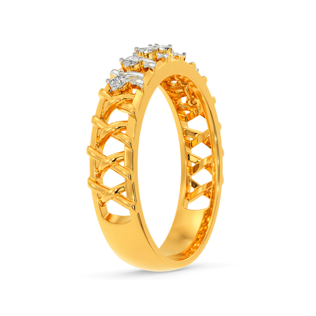 Entwined In Sparks Diamond Rings For Men