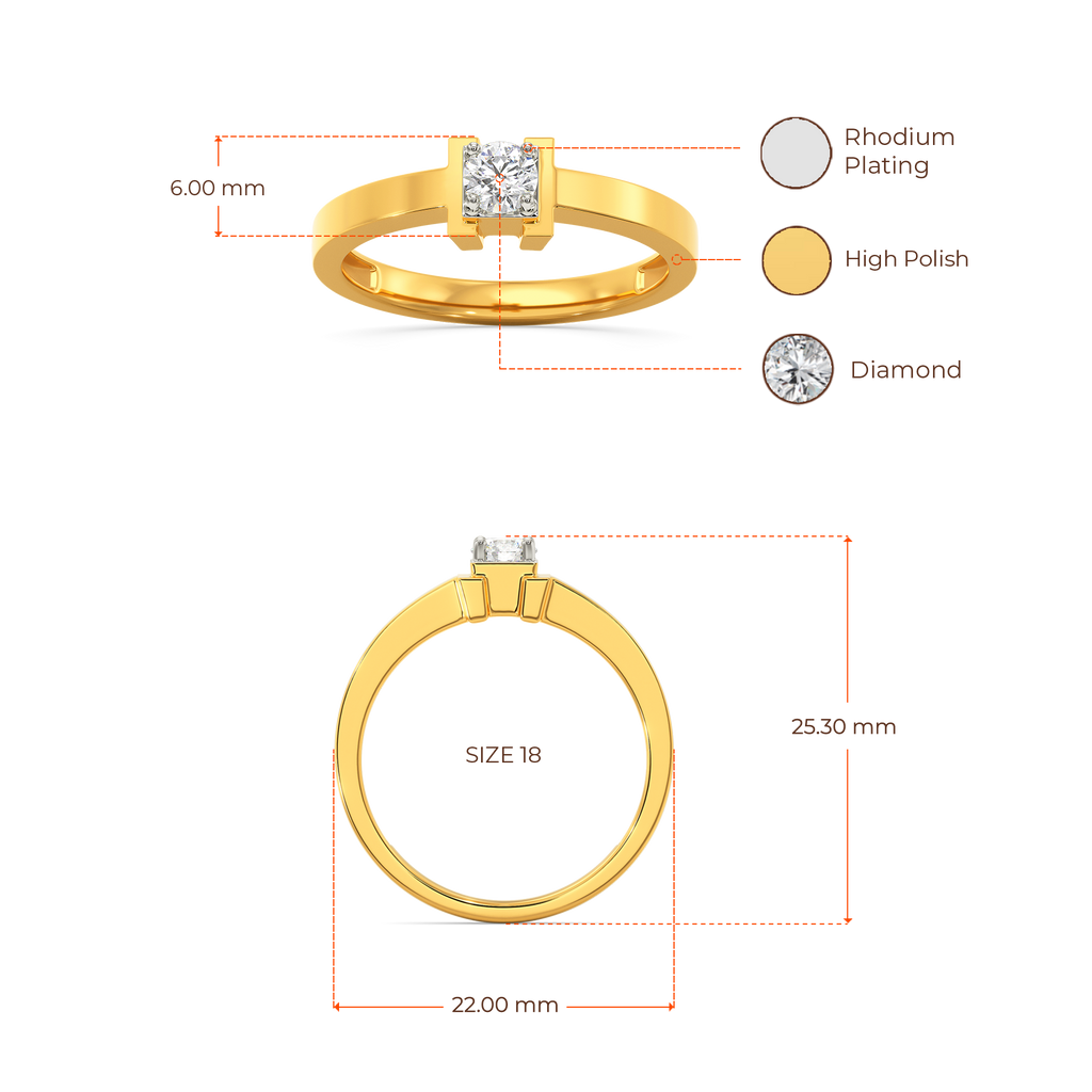 Vibe Squared Diamond Rings For Men