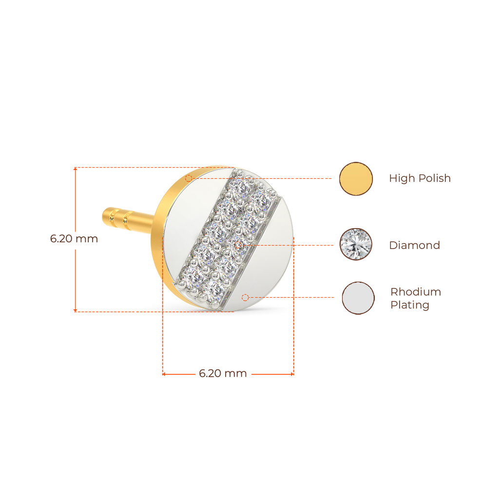 Perfect Path Diamond Earrings For Men