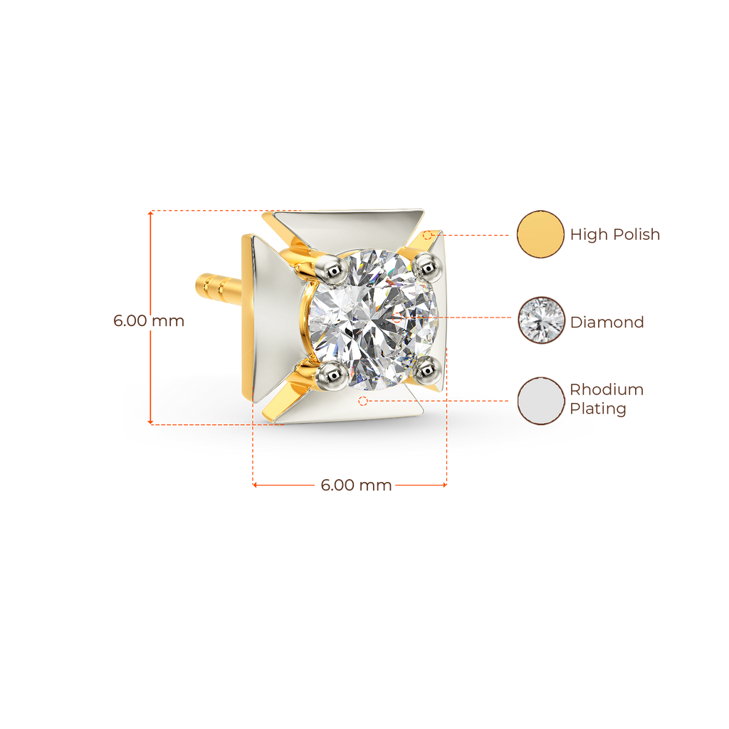 Kasually Diamond Earrings For Men