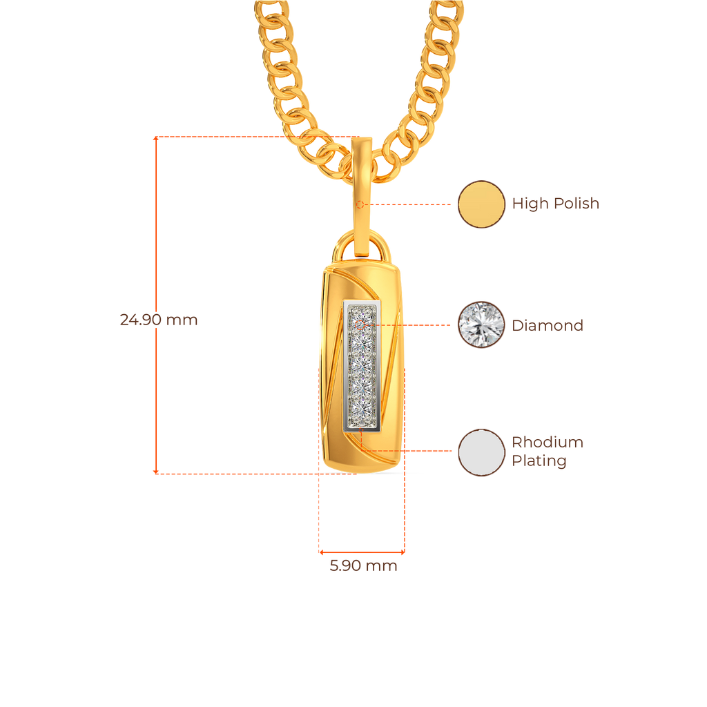 Lockin Diamond Pendants For Men