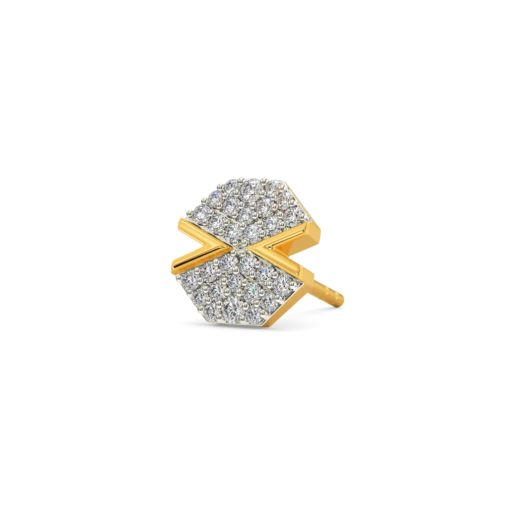 Sleek Simplicity Diamond Earrings For Men