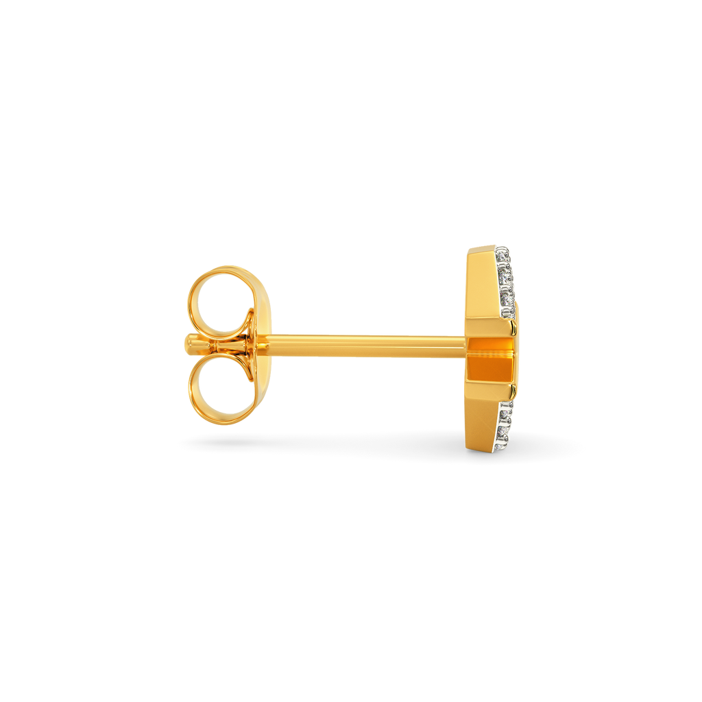 Sleek Simplicity Diamond Earrings For Men