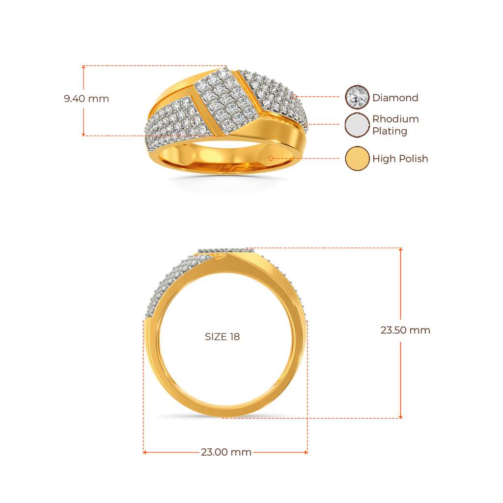 Kasually Diamond Rings For Men