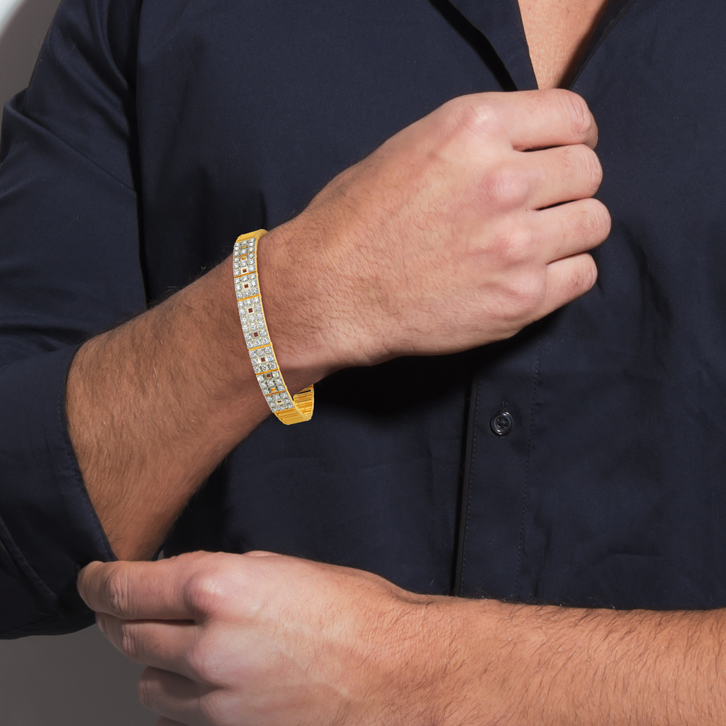 Tartan it Up Diamond Bracelets For Men