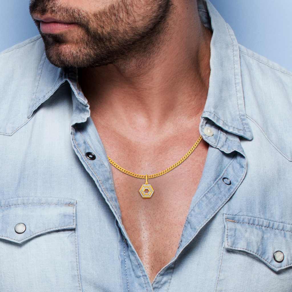Perfect Tweed Diamond Pendants For Men