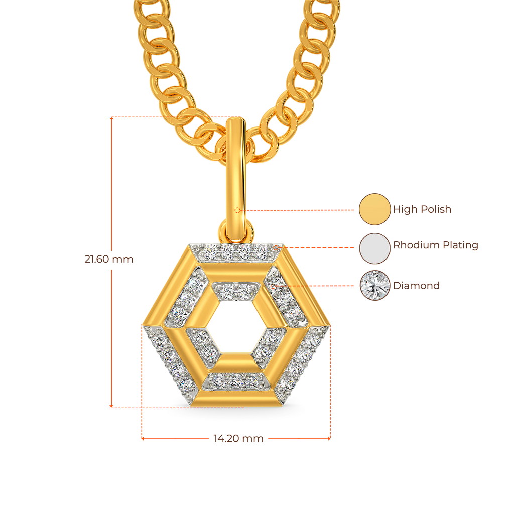 Perfect Tweed Diamond Pendants For Men